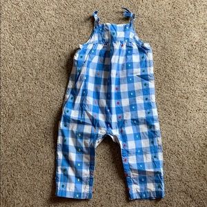Hanna andersson Plaid romper size 2